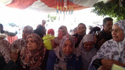 رقص للسيدات أمام لجان الاستفتاء في الإسكندرية (فيديو وصور)