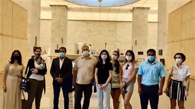 متحف الحضارة يستقبل وفد إعلامي روسي ترويجا للسياحة المصرية