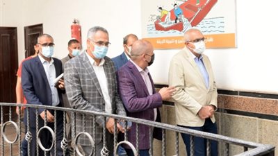 رئيس جامعة المنصورة يتفقد اختبارات القدرات بكلية التربية الرياضية | صور 