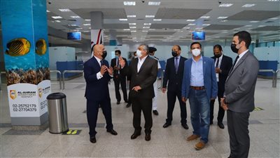 اللجنة العليا للتفتيش الأمني والبيئى تتفقد مطاري الغردقة ومرسى علم