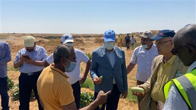 وزير الري يزور أعمال تطوير وتنمية مشروع جنوب الوادي
