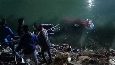 مصرع 7 أشخاص وإنقاذ 6 آخرين في سقوط تروسيكل داخل البحر اليوسفي بالمنيا