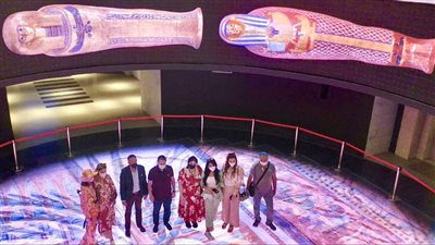 السياحة تنظم جولة تعريفية لوفد المؤثرين العرب للمتحف القومي للحضارة