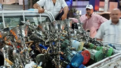 إغلاق 54 منشأة و23 مقهى في حملة مكبرة بالجيزة|صور 