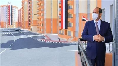 السيسي يتفقد عددا من الوحدات السكنية بمدينة بدر