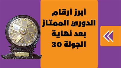 أبرز أرقام الدوري الممتاز بعد نهاية الجولة 30 | إنفوجراف 