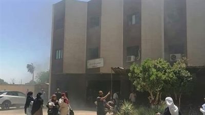 حريق داخل غرفة الأشعة بمستشفى فاو قبلي بقنا