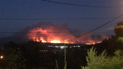 اندلاع حريق هائل في جنوب فرنسا | فيديو وصور