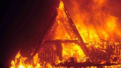 الاستماع للشهود في حريق عقار سكني بالمريوطية