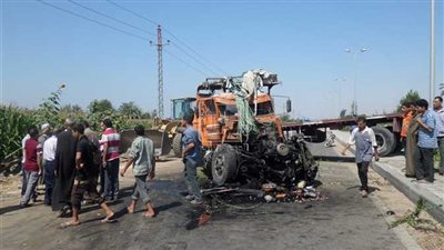 مصرع وإصابة ٣ أشخاص في حادث تصادم بالدقهلية 