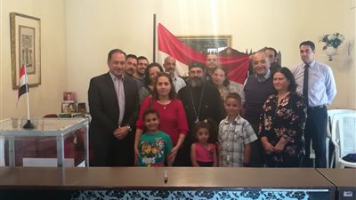 أبناء الجالية المصرية بجنوب أفريقيا يشاركون في الاستفتاء