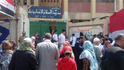 10 مشاهد ترصد الأجواء الاحتفالية في الاستفتاء بحي دار السلام (صور)