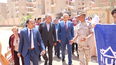 رئيس جامعة النهضة يدلي بصوته في الاستفتاء على التعديلات الدستورية (صور)