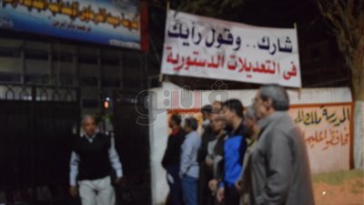 إقبال على لجان الاستفتاء في الدقهلية قبل غلق اللجان (صور)