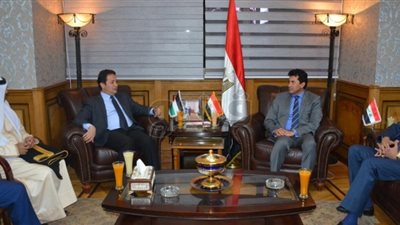 أشرف صبحي يلتقي وزيري الشباب والرياضة بالأردن والعراق (صور)