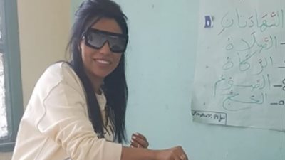 أمينة تشارك في الاستفتاء على التعديلات الدستورية 2019 (صور)