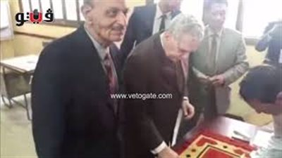 رئيس مجلس القضاء الأعلى يدلي بصوته في الاستفتاء (فيديو)