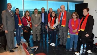 600 حاج مسيحي يغادرون مطار القاهرة إلى القدس للاحتفال بيوم القيامة