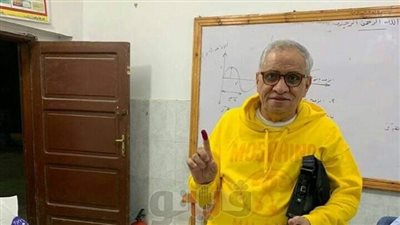 أحمد السبكي يدلي بصوته في استفتاء التعديلات الدستورية