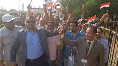 مظاهرة في حب مصر للمصريين بالكويت تأييدا للاستفتاء على الدستور (صور)