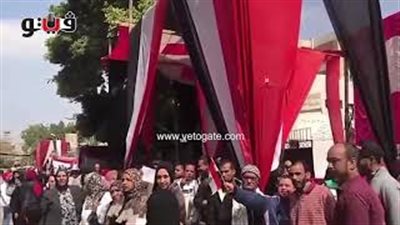 تواجد كثيف لسيدات الزاوية أمام لجان الاستفتاء (فيديو)