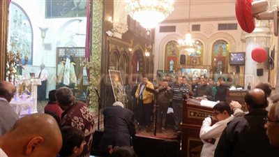 بالفيديو والصور.. بدء قداس أعياد الميلاد في «مارجرجس» بالجيوشي