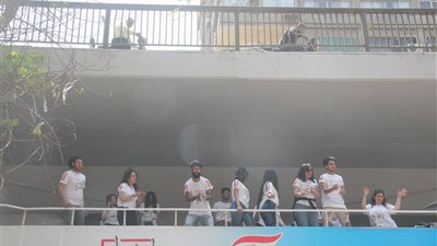 سيارات تجوب الزمالك لتشجيع المواطنين على المشاركة بالاستفتاء (صور)