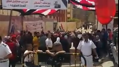 استمرار توافد المواطنين على لجان الاقتراع في الطالبية (فيديو)