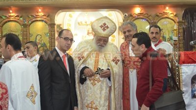 بالصور.. احتفالات كنيسة الملاك بعيد الميلاد في طنطا
