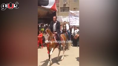 رقص بالخيول على الطبل البلدي أمام لجنة 