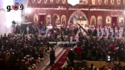 بالفيديو.. «حمام السلام» يقطع حديث السيسي في الكاتدرائية