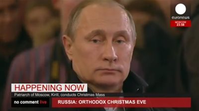 بالفيديو.. لحظة أداء «بوتين» صلاة عيد الميلاد في موسكو