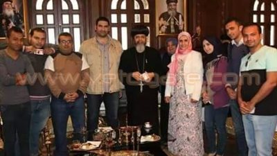 بالصور.. شباب الأحزاب يزورون «العذراء مريم» للتهنئة بأعياد الميلاد