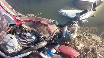 بالصور.. مصرع شخص وإصابة 3 في حادث تصادم بالشرقية