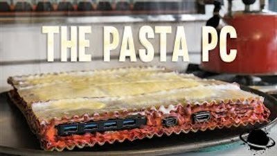 ابتكار جهاز كمبيوتر مصنوع من المكرونة في ألمانيا (فيديو)