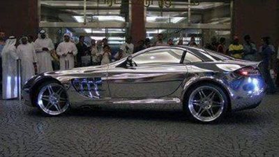 بالصور.. أمير عربي يمتلك سيارة مصنوعة من الفضة بـ 3.5 ملايين جنيه