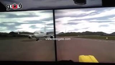 تجربة محاكاة لإخماد حريق بمحرك طائرة (فيديو)