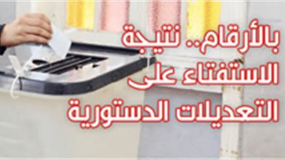 بالأرقام.. نتيجة الاستفتاء على التعديلات الدستورية (إنفوجراف)