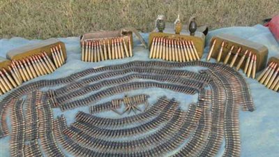 ضبط مخزن داخله ربع طن متفجرات جنوب رفح