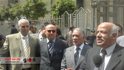 بالصور.. مؤتمر صحفي أمام دار القضاء لقضاة الاستقلال