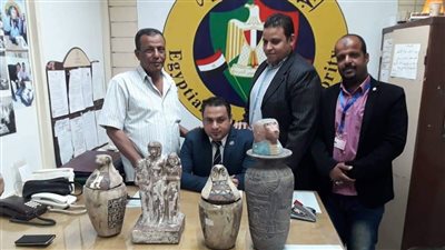 إحباط تهريب تمثال أثري بحوزة راكب بريطاني بمطار أسوان
