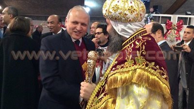 بالصور.. سفير مصر بفرنسا يهنئ الكنيسة القبطية بعيد الميلاد