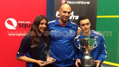 بالصور.. هليوبوليس يحقق المراكز الأولى ببطولة إنجلترا للإسكواش