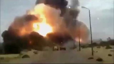 مقتل تكفيريين في تفجير سيارة مفخخة استهدفت قوات الأمن في رفح