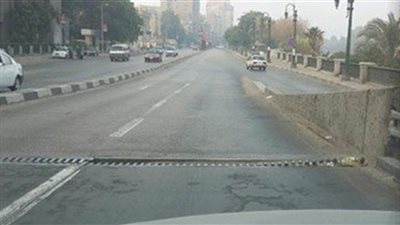 إعادة فتح نزلة كوبرى المطار بعد انتهاء أعمال الصيانة