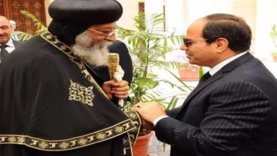 السيسي يهنئ البابا والأقباط الأرثوذكس والطوائف المسيحية بعيد القيامة