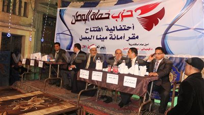 بالصور.. حزب حماة الوطن يفتتح مقرًا جديدًا له بالإسكندرية