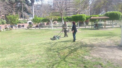 الحدائق وكورنيش النيل بالمنصورة تستعد لاحتفالات شم النسيم (صور)