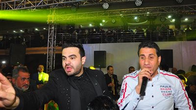 أحمد شيبة يشعل زفاف شقيق المطرب حمزة الصغير (صور)