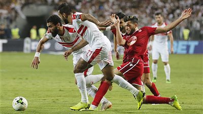 الزمالك يتقدم على النجم الساحلي بهدف في الشوط الأول